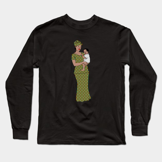 Mother and child Long Sleeve T-Shirt by Kyomaw